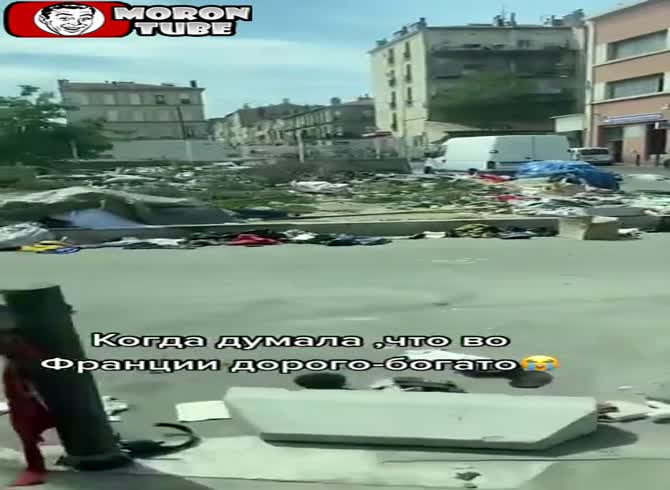 Video :The situation in France is giving this Ukrainian woman hallucinations!